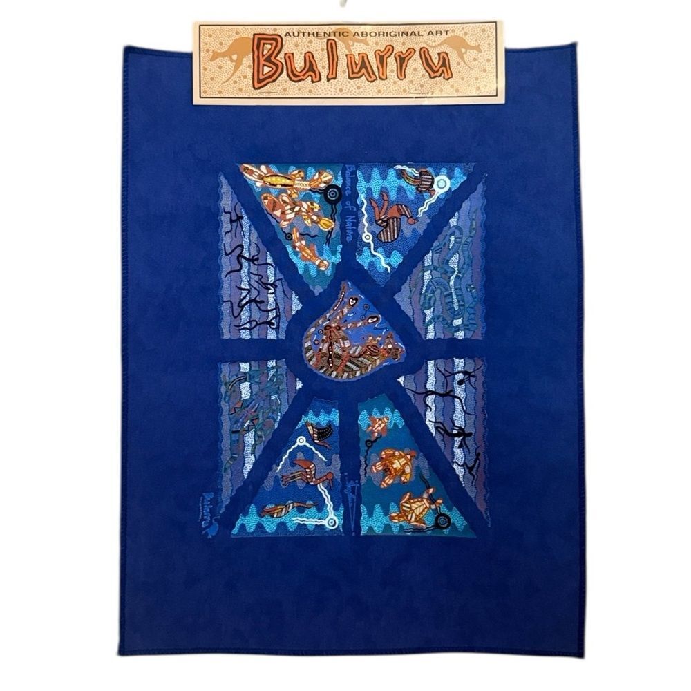 NWT Bulurru Authentic Aboriginal Balance of Nature Art Wall Hanging Lionel Doyle